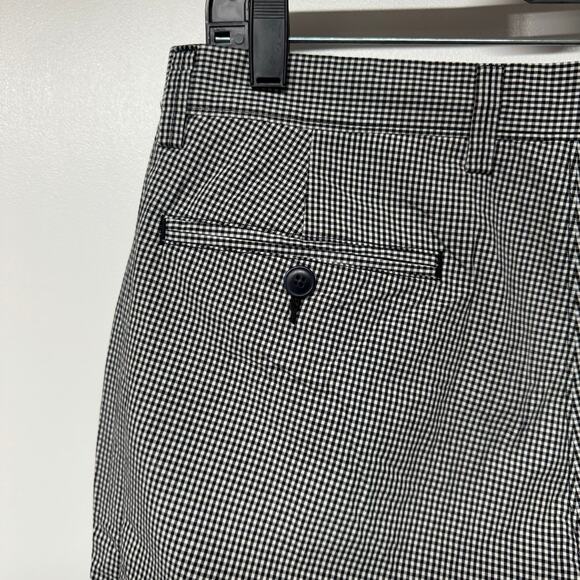 J.Crew Mens Black White Gingham Checkered Shorts Size 31 Inseam 10" Preppy - Picture 4 of 7